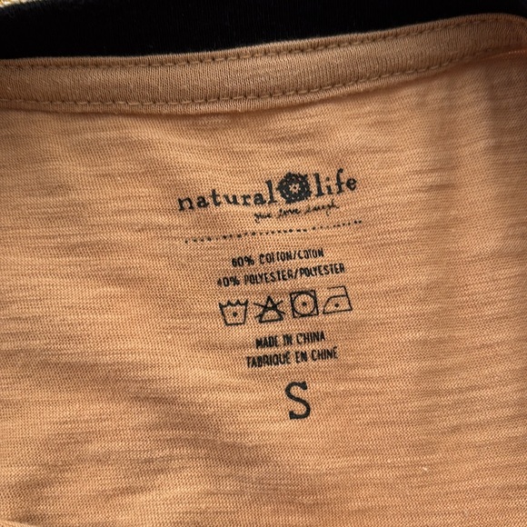 NATURAL LIFE Tan 'Shine Your Light' Short Sleeve Tee - Picture 5 of 5